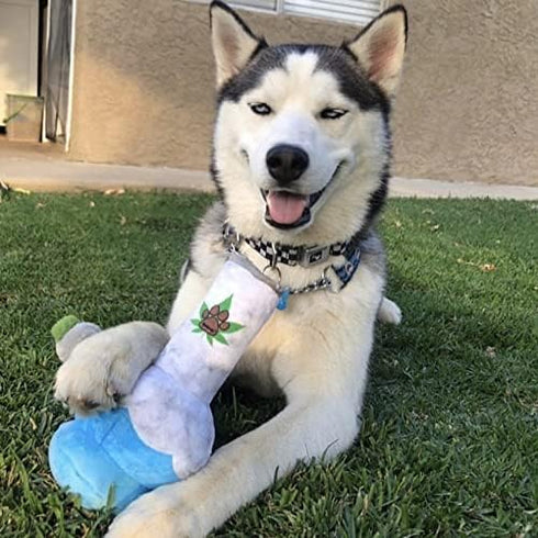 Puppy Chiefer 3000 Funny Dog Toys, Plush Squeaky Weed for Medium, Small, Large Dogs, Cute Birthday Gifts