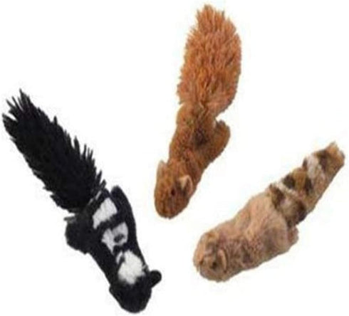 Ethical Pets Skinneeez Forest Creatures for Cats, Pack of 3 (Squirrel, Chipmunk, Skunk)