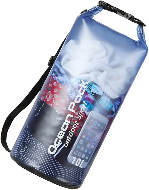 Floating Waterproof Dry Bag for Women Men, 10L/20L Roll Top Lightweight Storage Bag for Watersports, Travel, Beach