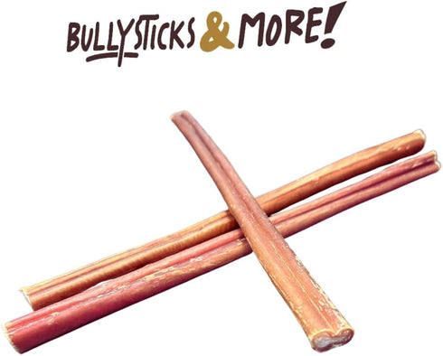 12 Inch Bully Sticks (Regular - 8 Pack) - 100% Grass Fed Beef, Dog Parents Choice Bully Stick Chews