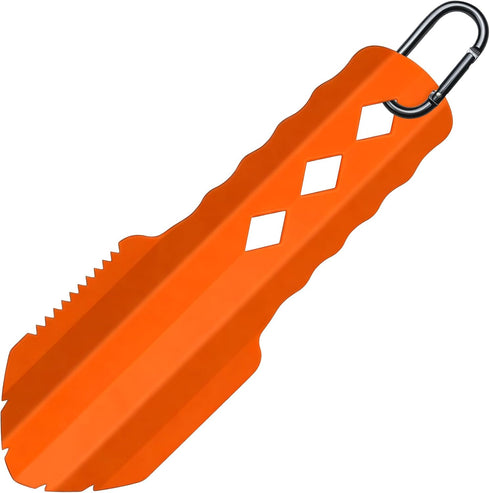 PLACHIDAY 3-in-1 Ultralight Backpacking Trowel, Durable Aluminum Shovel & Potty Tool with Ergonomic