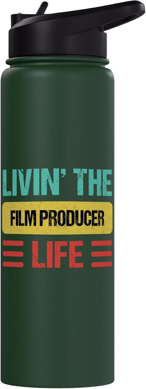 Film Producer Shirts & Gifts Film Producer Stainless Steel Insulated Water Bottle