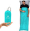 WELL TRAVELED Lightweight Sleeping Bag Liner, Adult Sleeping Sheet for Hiking, Backpacking, Camping, Washable Fabric