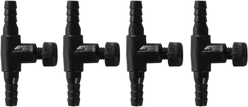JIH Aquarium 25 Feet 3/16 Inch ID Flexible Airline Tubing with Check Valves, Suction Cups, and Air Stone