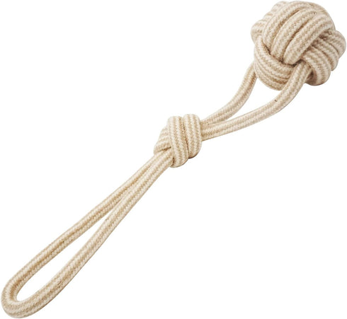 Puppy Tug Toys Set of 4, Natural Cotton Rope Dog Chew Toys, Interactive Knots for Small Medium Dogs
