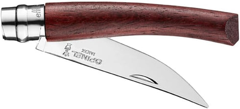 Opinel Effile Slimline Series Folding Fillet Knife with Virobloc Locking Collar and Sustainably Harvested Wood Handles
