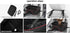 20lb ROODO Deluxe Dog Booster Seat with Height-Adjustable Foldable Metal Frame and Safety Leash,Portable Pet Car Seat