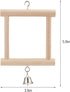 Hypeety Pet Bird Mirror with Bell Interactive Toy for Parrots, Macaws, African Greys, Budgies, Cockatoos, Parakeets,