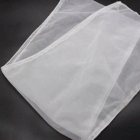 Adjustable Birdcage Seed Catcher, Soft Nylon Mesh Cover for Parrot Macaw Round Square Cage (118 x 32 Inch, White)
