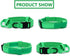 Tactical Dog Collar, Adjustable Military Dog Collar with Heavy Duty Metal Buckle and Handle for Training (Bright Green,