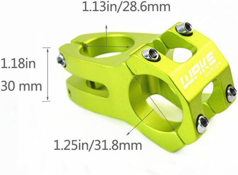 Wake Mountain Bike Stem 31.8 Stem, 45mm Short Handlebar Stem for Most Bicycle, Road Bike, MTB, BMX, Fixie Gear, Cycling