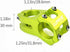Wake Mountain Bike Stem 31.8 Stem, 45mm Short Handlebar Stem for Most Bicycle, Road Bike, MTB, BMX, Fixie Gear, Cycling