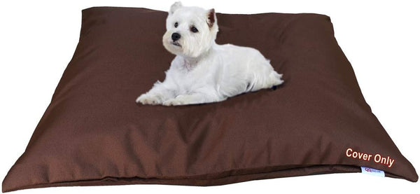 Do It Yourself DIY Pet Bed Pillow Duvet Waterproof Cover for Dog or Cat in Medium 37"X29" Vibrant Brown - Cover only