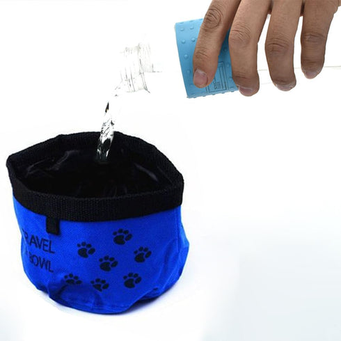 NOLITOY 2pcs Portable Pet Feeding Bowls, Foldable Travel Dog Dish Expandable Dog Water Cup Leakproof Bowls for Camping Hiking Walking