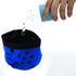 NOLITOY 2pcs Portable Pet Feeding Bowls, Foldable Travel Dog Dish Expandable Dog Water Cup Leakproof Bowls for Camping Hiking Walking