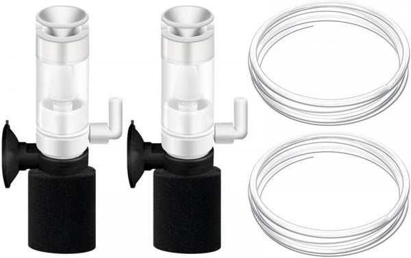 Aquarium Sponge Filter - Mini Air Pump Filtration System with 1M Hose for 0.5-10 Gallon Fish Tank