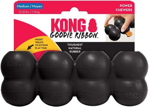 KONG Extreme Goodie Ribbon - Stuffable Dog Toy for Play, Chew Toy for Medium Dogs