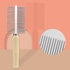 Professional Metal Dog Grooming Comb - 3 PCS Wooden Handled Pet Comb for Dogs and Cats, Removes Tangles and Dematting