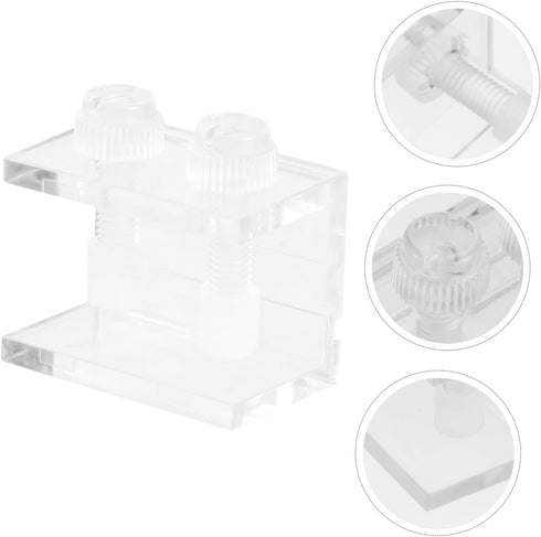 NOLITOY 4 Pcs Fish Tank Background Clip Fish Tank Clips Fish Tank Backdrops Clips Fish Tank Divider for Aquarium Acrylic Fish Tank Clamps Clip Before and After Fish Tank Clamp