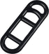 Universal Bike Light Mount, Adjustable Slotted Rubber Straps, 2 Pack