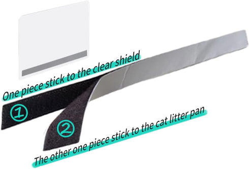 Oncpcare 6 Pack Cat Litter Box Pee Shields, High Side Open Top Kitty Litter Pan Shield, Keep Litter in The Pan