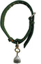 Cattle Collar, Thick Canvas Adjustable Nylon Cow Neck Strap with Cow Bell for Farm Animals (38.5inch)
