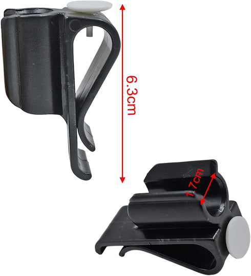 Golf Club Bag Clips, Putter Clamp Holder Organizer, Durable Plastic Black Putting Clip for Men Women Golfers