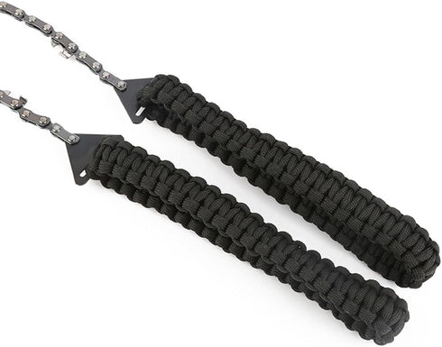 Pocket Chainsaw with Paracord Handle, 24inch Rope Saw for Emergency Outdoor Survival Gear