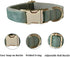 Bowtie Dog Collar, Soft Velvet Adjustable Collar with Detachable Bow Tie for Small Medium Large Dogs and Cat (Mint