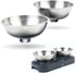 Raised Cat Food Bowls, Two Replacement Bowls Set, Elevated Tilted Stainless Steel Feeding Bowls