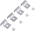 Pack of 4 Stainless Steel Aquarium Fish Tank Glass Cover Clip Support Holder (12mm)