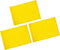 KINGTOP Golf Flag - 20x14 Inch Plain Yellow, 420D Nylon, Tube Inserted Standard Putting Green Flags, 3-Pack