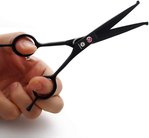 Dream Reach 7.0 Inches Professional Pet Cat Dog Grooming Shears, Straight, Curved, Thinning/Blending/Chunking Scissors