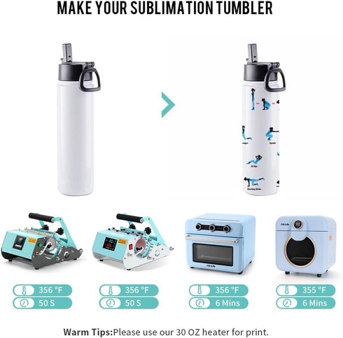 4 Pack 22 OZ PYD Life Sublimation Blank Tumbler Sports Wide Mouth Stainless Steel Water Bottle Vacuum Flask with Straw