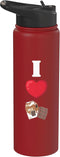 Chocolate Milk Designs For Cacao Dessert Lover I Love Chocolate Milk Stainless Steel Insulated Water Bottle
