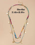 COLLAR DE VARIAS PIEZAS MULTICOLOR HIPPIE VERANO PRIMAVERA