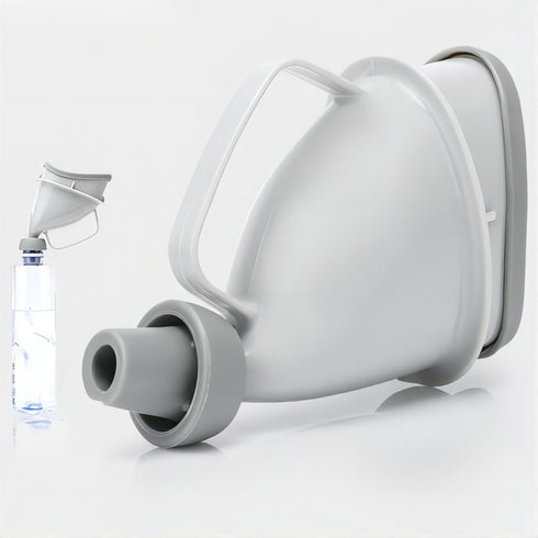 Unisex Travel Emergency Urination Device, Urinal Funnel Pee Cup Stand Up for Outdoor, Camping, with Tube and Handle