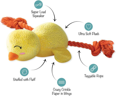 Fringe Studio Plush Dog Toy, Sweet Little Chick, Pet Shop Collection (314137)