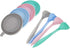 4 Pack Can Covers and Pet Spoons Set, Universal Silicone Lids for Pet Food Cans, 1 Fit 3 Standard Size Dog and Cat