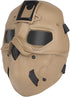 Tactical Full Face Protection Wild Mask with Hood Scarf and Night Vision Adapter Base