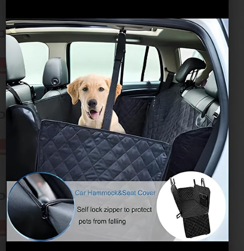 Generic 600D Hammock, Dog Car Seat Cover for Back Seat, Waterproof Heavy Duty Nonslip Pet Seat Protector for Cars, SUVs