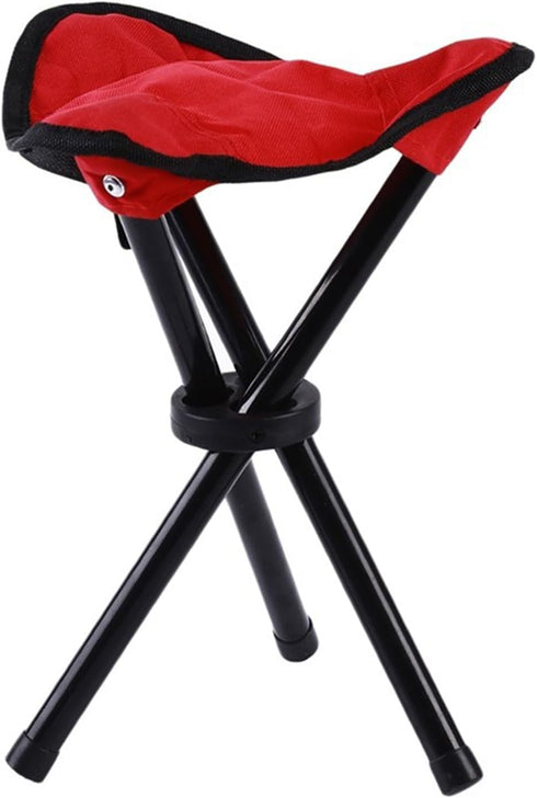 YUSHTPO 12in 3 Tripod Stool Portable Use Height Foldable Leg Chair for Hiking Camping Beach BBQ Travel Outdoor