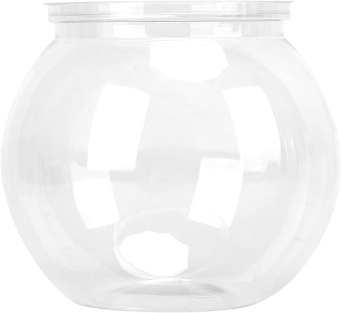 Mini Fish Tank, Transparent Plastic Betta Bowl for Desk Bookshelf, Fish Plant Tanks (Mini)