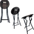 MOON FLOWER Portable Folding Chair with Wooden Seat | Ideal for Picnics, Camping Trips, or Outdoor Events, Brown - No