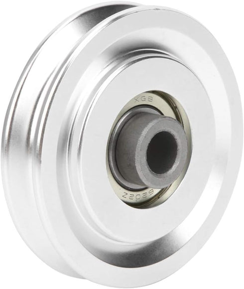 Heavy Duty Groove Wheel Fitness Equipment Accessories Stainless Steel Swivel Pulley Pulley Strength Training, Aluminium Alloy Pulley, for Gym Accessories Home(70mm Diameter)