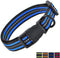Mile High Life Reflective Dog Collar, Nylon Pet Collars with Buckle, Lightweight Puppy Collars, Blue for Small Dogs