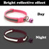 Pink Dog Collar with Bell, 2-Pack Basic & Reflective Cat Collars for XXS XS Small Tiny Dogs, Neck 7-12 inch