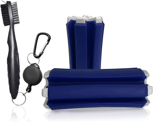 Golf Club Carrier with Brush & Key Chain - Holds 6 Golf Clubs, Keeps Clubs Visible, Clean & Dry - Premium Quality Holder