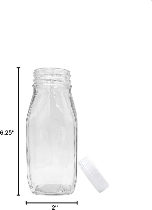 Shenandoah Homestead Supply 12 oz. (6 pack) Glass Bottle with Screw On Cap