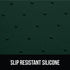 Gorilla Grip 100% Waterproof Raised Edge Silicone Pet Feeding Mat - Dog Cat Food Mat Protects Floors (18.5x11.5 Green)